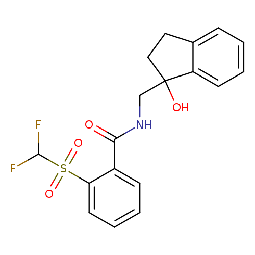 2-difluoromethanesulfonyl-N-[(1-hydroxy-2,3-dihydro-1H-inden-1-yl)methyl]benzamide