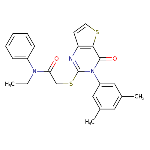 2-{[3-(3,5-dimethylphenyl)-4-oxo-3H,4H-thieno[3,2-d]pyrimidin-2-yl]sulfanyl}-N-ethyl-N-phenylacetamide