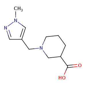 1-[(1-methyl-1H-pyrazol-4-yl)methyl]piperidine-3-carboxylic acid