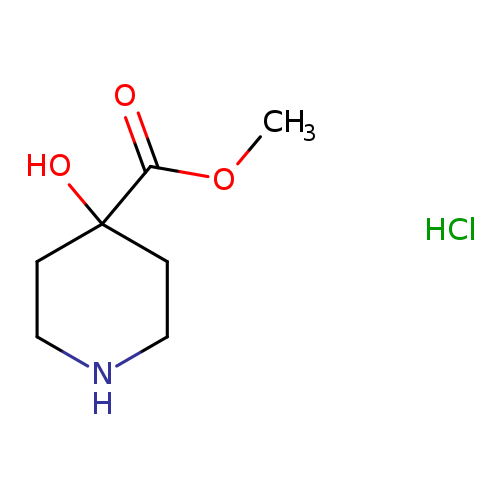 4-Piperidinecarboxylic acid, 4-hydroxy-, methyl ester, hydrochloride (1:1)