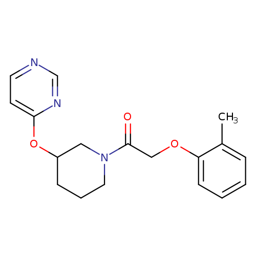 2-(2-methylphenoxy)-1-[3-(pyrimidin-4-yloxy)piperidin-1-yl]ethan-1-one