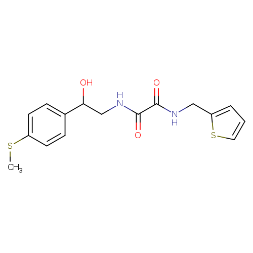 N'-{2-hydroxy-2-[4-(methylsulfanyl)phenyl]ethyl}-N-[(thiophen-2-yl)methyl]ethanediamide