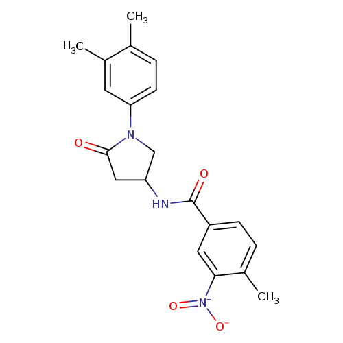 N-[1-(3,4-dimethylphenyl)-5-oxopyrrolidin-3-yl]-4-methyl-3-nitrobenzamide