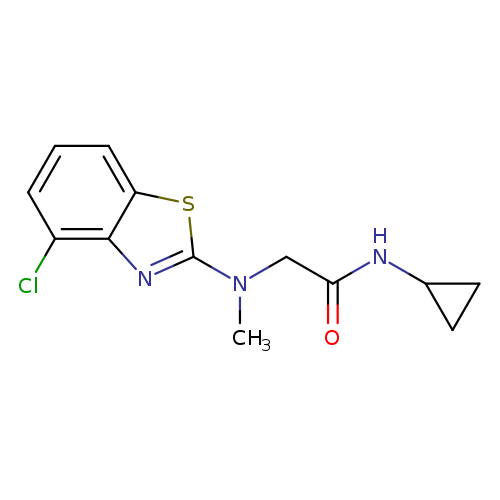 2-[(4-chloro-1,3-benzothiazol-2-yl)(methyl)amino]-N-cyclopropylacetamide