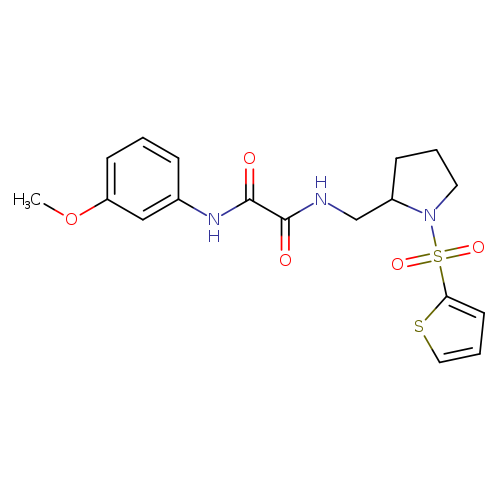 N'-(3-methoxyphenyl)-N-{[1-(thiophene-2-sulfonyl)pyrrolidin-2-yl]methyl}ethanediamide
