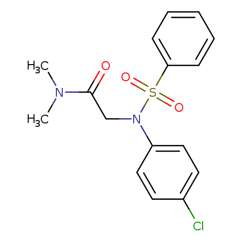 2-[N-(4-chlorophenyl)benzenesulfonamido]-N,N-dimethylacetamide