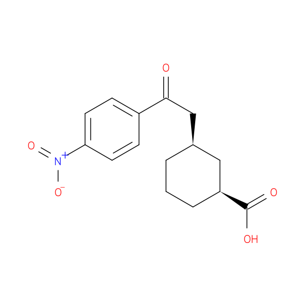 cis-3-[2-Oxo-2-(4-nitrophenyl)ethyl]cyclohexane-1-carboxylic acid