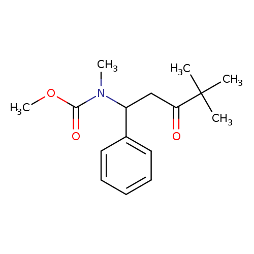 methyl 4,4-dimethyl-3-oxo-1-phenylpentyl(methyl)carbamate