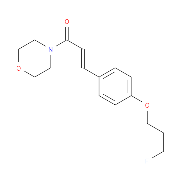 (2E)-3-[4-(3-fluoropropoxy)phenyl]-1-(morpholin-4-yl)prop-2-en-1-one