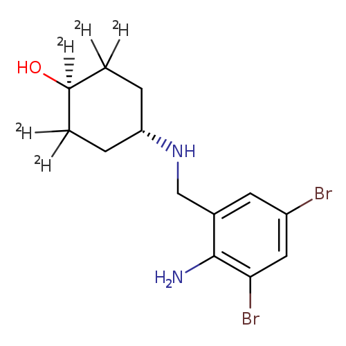 (1r,4r)-4-((2-amino-3,5-dibromobenzyl)amino)cyclohexan-1,2,2,6,6-d<sub>5</sub>-1-ol