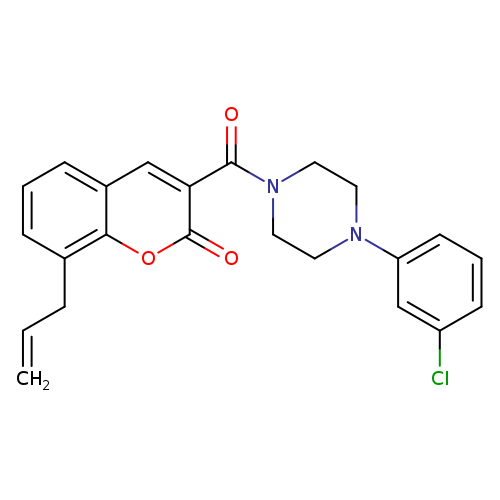 3-[4-(3-chlorophenyl)piperazine-1-carbonyl]-8-(prop-2-en-1-yl)-2H-chromen-2-one