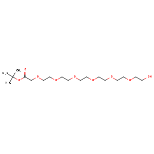 3,6,9,12,15,18-Hexaoxaeicosanoic acid, 20-hydroxy-, 1,1-dimethylethylester
