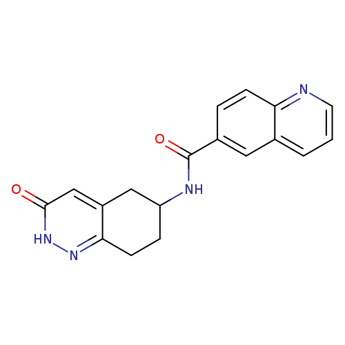 N-(3-oxo-2,3,5,6,7,8-hexahydrocinnolin-6-yl)quinoline-6-carboxamide