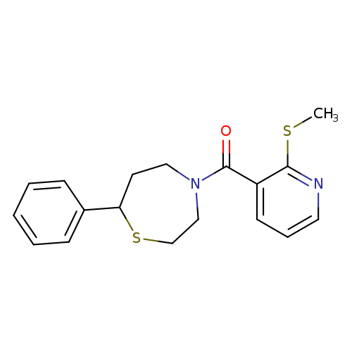 4-[2-(methylsulfanyl)pyridine-3-carbonyl]-7-phenyl-1,4-thiazepane