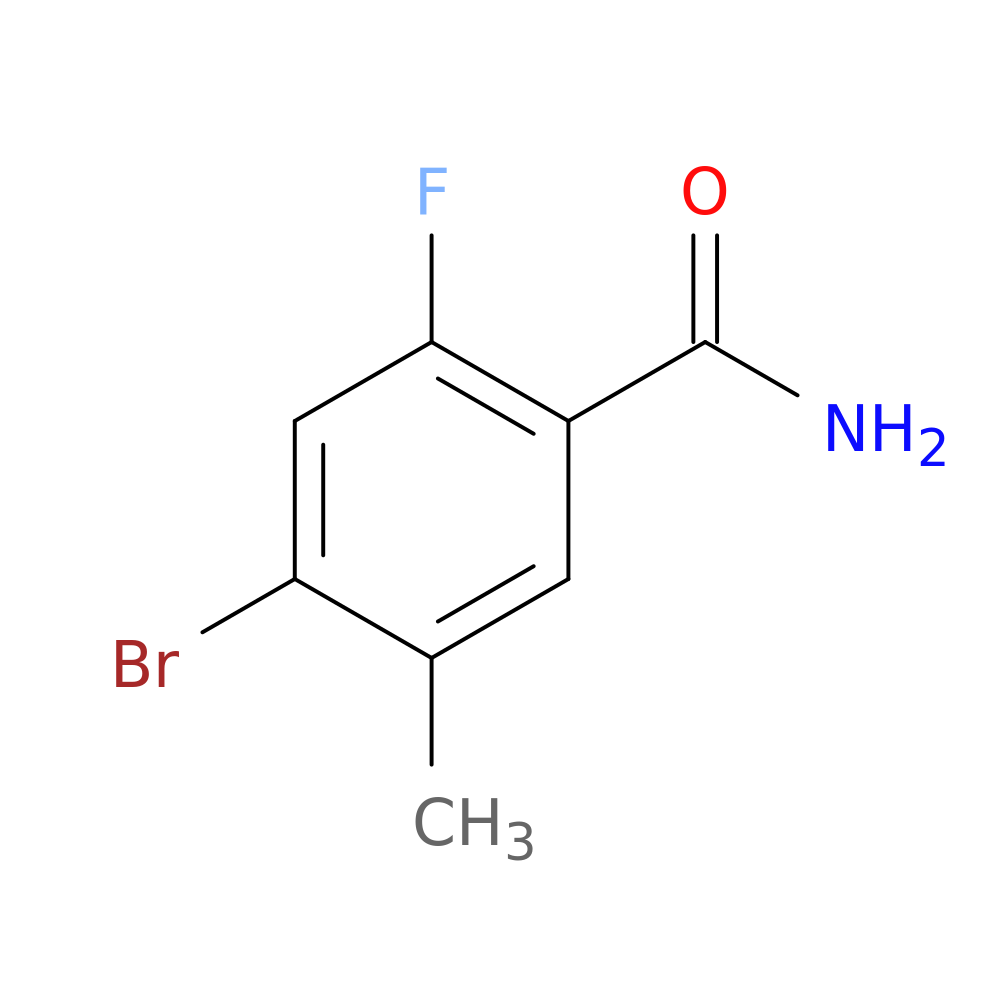 4-Bromo-2-fluoro-5-methylbenzamide