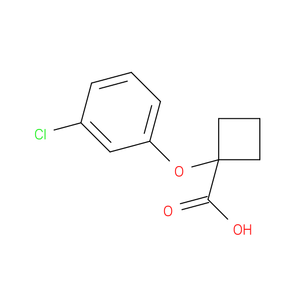 1-(3-Chlorophenoxy)cyclobutane-1-carboxylic acid