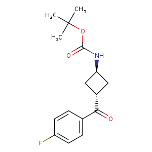 Carbamic acid, N-[trans-3-(4-fluorobenzoyl)cyclobutyl]-, 1,1-dimethylethyl ester