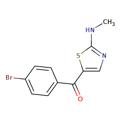 5-(4-bromobenzoyl)-N-methyl-1,3-thiazol-2-amine