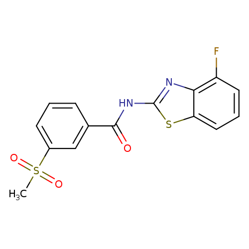 N-(4-fluoro-1,3-benzothiazol-2-yl)-3-methanesulfonylbenzamide