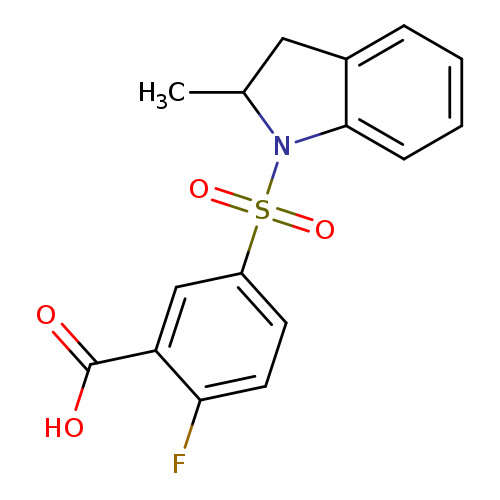 2-Fluoro-5-(2-methyl-2,3-dihydro-1h-indole-1-sulfonyl)benzoic acid