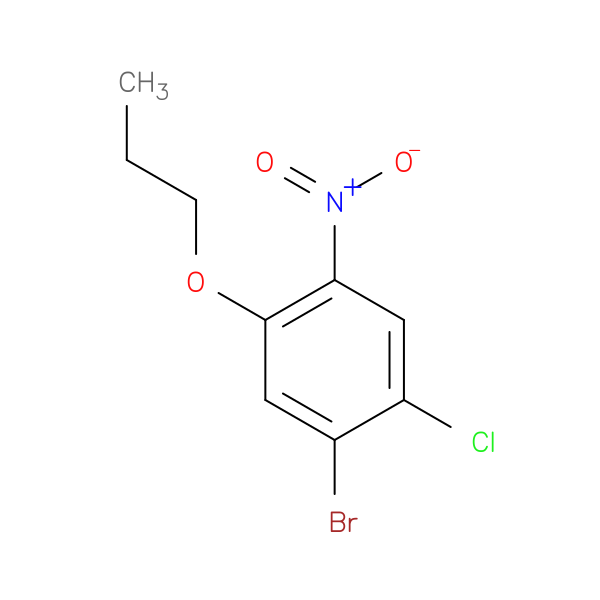 1-Bromo-2-chloro-4-nitro-5-propoxybenzene
