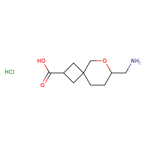 7-(aminomethyl)-6-oxaspiro[3.5]nonane-2-carboxylicacidhydrochloride,Mixtureofdiastereomers