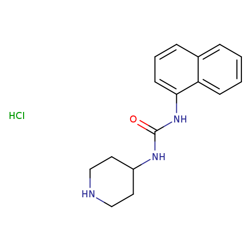 1-(naphthalen-1-yl)-3-(piperidin-4-yl)urea hydrochloride