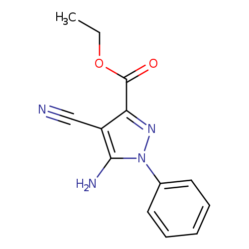 Ethyl 5-amino-4-cyano-1-phenylpyrazole-3-carboxylate