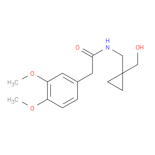 2-(3,4-dimethoxyphenyl)-N-{[1-(hydroxymethyl)cyclopropyl]methyl}acetamide