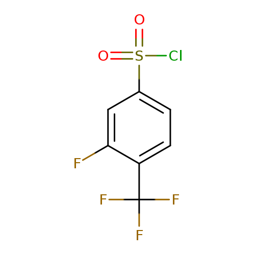 3-fluoro-4-(trifluoromethyl)benzene-1-sulfonyl chloride