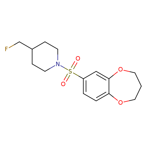 1-(3,4-dihydro-2H-1,5-benzodioxepine-7-sulfonyl)-4-(fluoromethyl)piperidine