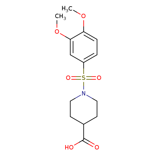 1-(3,4-dimethoxybenzenesulfonyl)piperidine-4-carboxylic acid