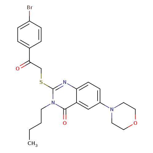 2-{[2-(4-bromophenyl)-2-oxoethyl]sulfanyl}-3-butyl-6-(morpholin-4-yl)-3,4-dihydroquinazolin-4-one