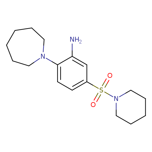 2-(azepan-1-yl)-5-(piperidine-1-sulfonyl)aniline