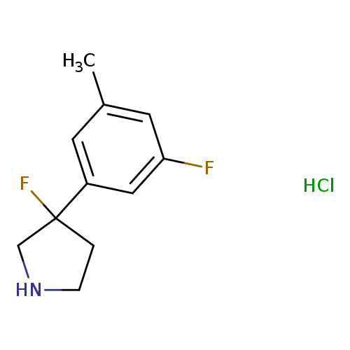 3-fluoro-3-(3-fluoro-5-methylphenyl)pyrrolidine hydrochloride