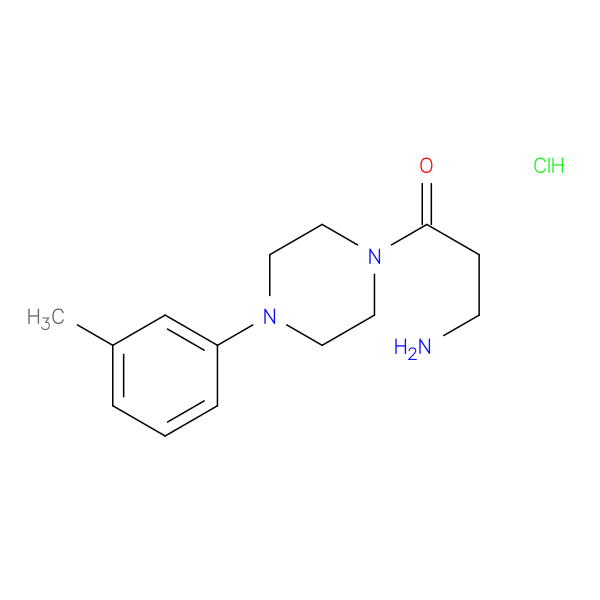 3-amino-1-[4-(3-methylphenyl)piperazin-1-yl]propan-1-one hydrochloride