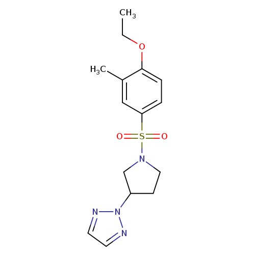 2-[1-(4-ethoxy-3-methylbenzenesulfonyl)pyrrolidin-3-yl]-2H-1,2,3-triazole