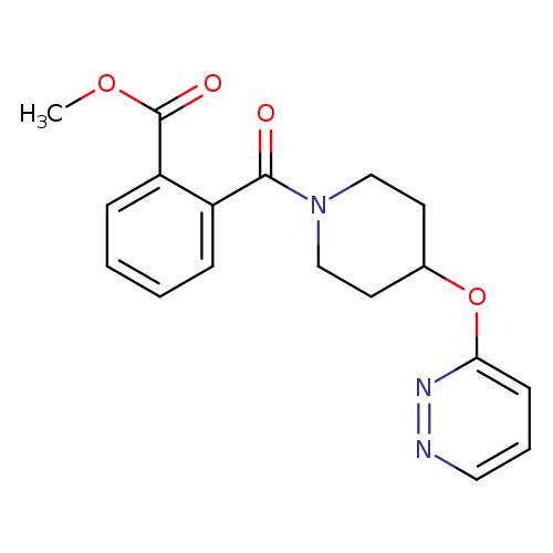methyl 2-[4-(pyridazin-3-yloxy)piperidine-1-carbonyl]benzoate