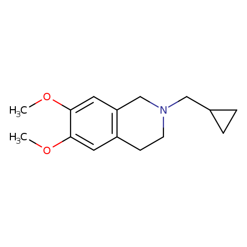 2-(cyclopropylmethyl)-6,7-dimethoxy-1,2,3,4-tetrahydroisoquinoline