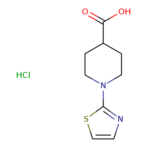 1-(1,3-thiazol-2-yl)piperidine-4-carboxylic acid hydrochloride