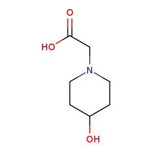 1-Piperidineacetic acid, 4-hydroxy-