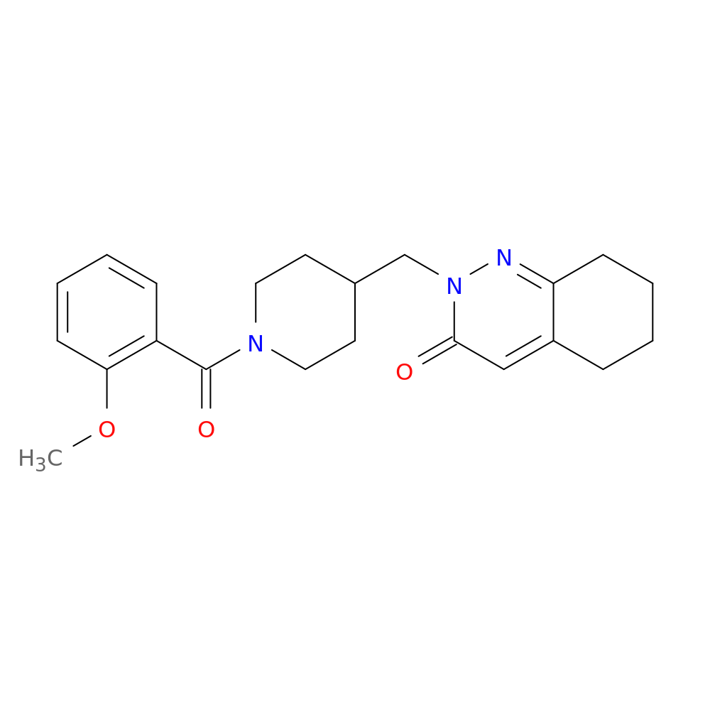 2-{[1-(2-methoxybenzoyl)piperidin-4-yl]methyl}-2,3,5,6,7,8-hexahydrocinnolin-3-one