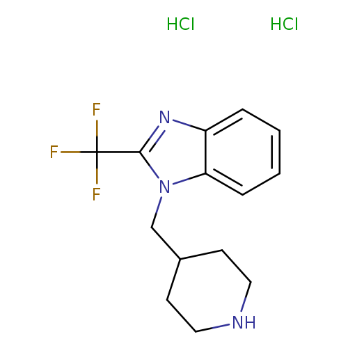 1-(PIPERIDIN-4-YLMETHYL)-2-(TRIFLUOROMETHYL)-1H-BENZIMIDAZOLE DIHYDROCHLO+