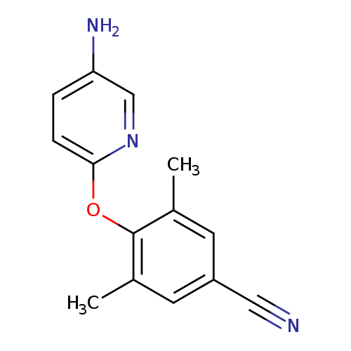 4-[(5-aminopyridin-2-yl)oxy]-3,5-dimethylbenzonitrile