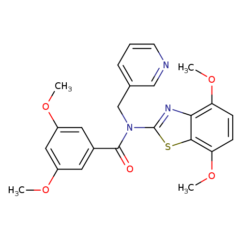 N-(4,7-dimethoxy-1,3-benzothiazol-2-yl)-3,5-dimethoxy-N-[(pyridin-3-yl)methyl]benzamide