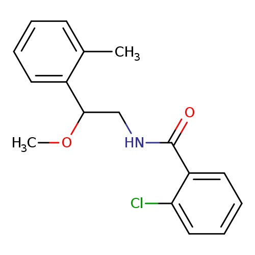 2-chloro-N-[2-methoxy-2-(2-methylphenyl)ethyl]benzamide