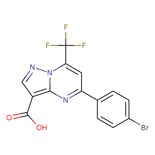 5-(4-Bromophenyl)-7-(trifluoromethyl)pyrazolo[1,5-a]pyrimidine-3-carboxylic acid