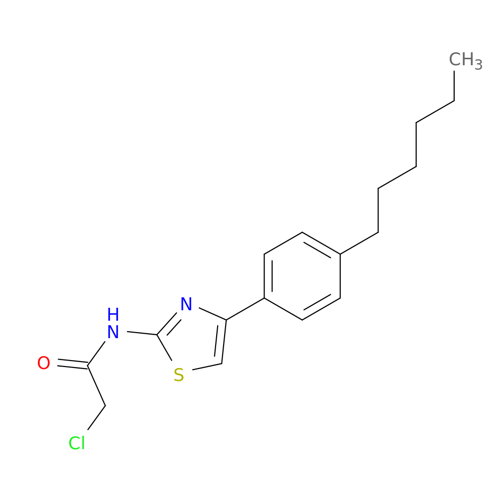 2-Chloro-N-(4-(4-hexylphenyl)thiazol-2-yl)acetamide