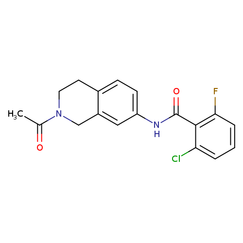 N-(2-acetyl-1,2,3,4-tetrahydroisoquinolin-7-yl)-2-chloro-6-fluorobenzamide
