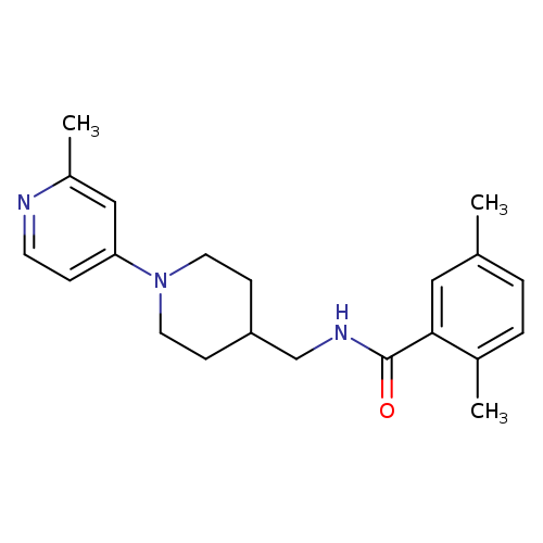 2,5-dimethyl-N-{[1-(2-methylpyridin-4-yl)piperidin-4-yl]methyl}benzamide